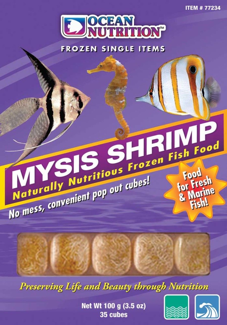 Ocean Nutrition Mysis Shrimp Frozen Fish Food 3.5 oz