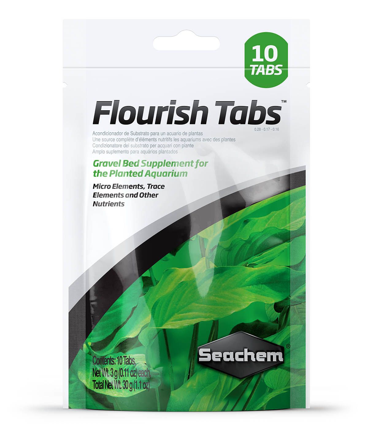 Seachem Laboratories Flourish Tabs Plant Supplement 1.1 oz, 10 ct