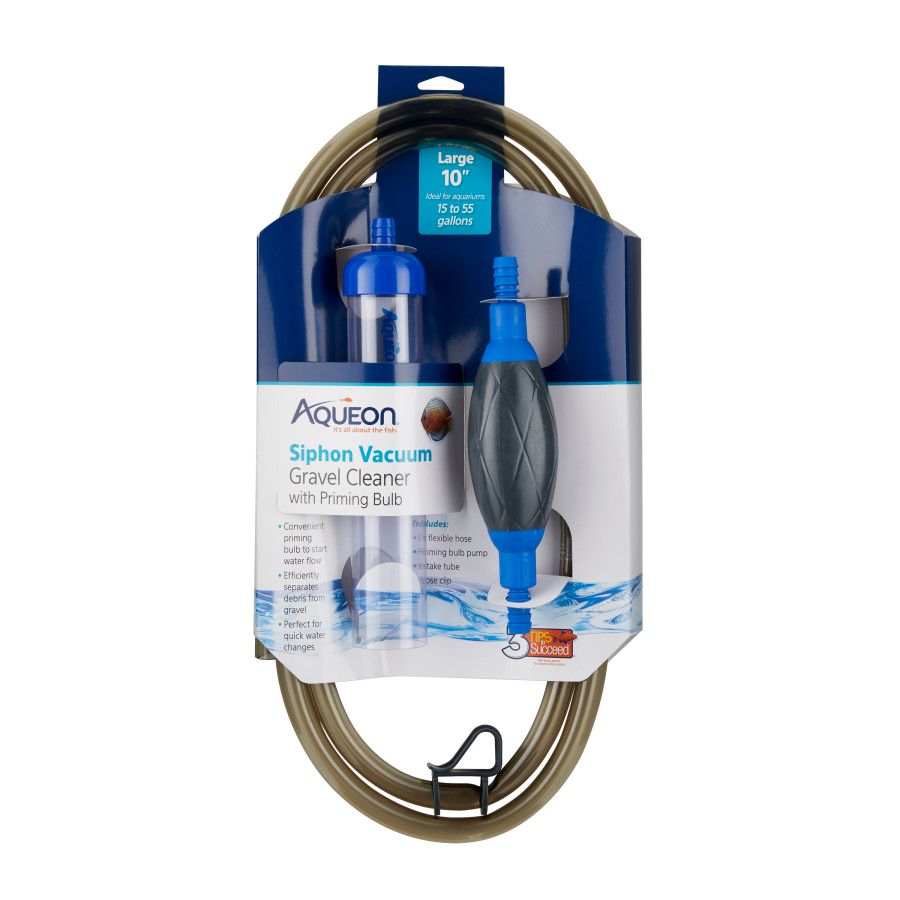 Aqueon Siphon Vacuum Gravel Cleaner With Bulb, Large - 10 in