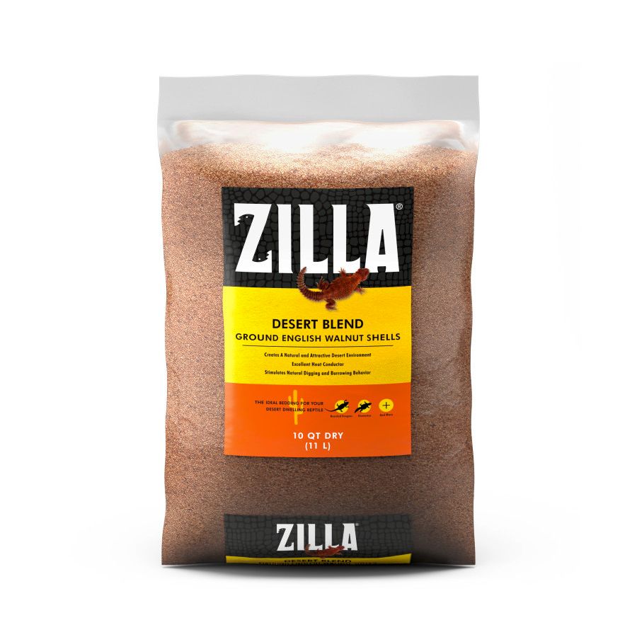 Zilla Desert Blend Ground English Walnut Shells Substrate 10 qt