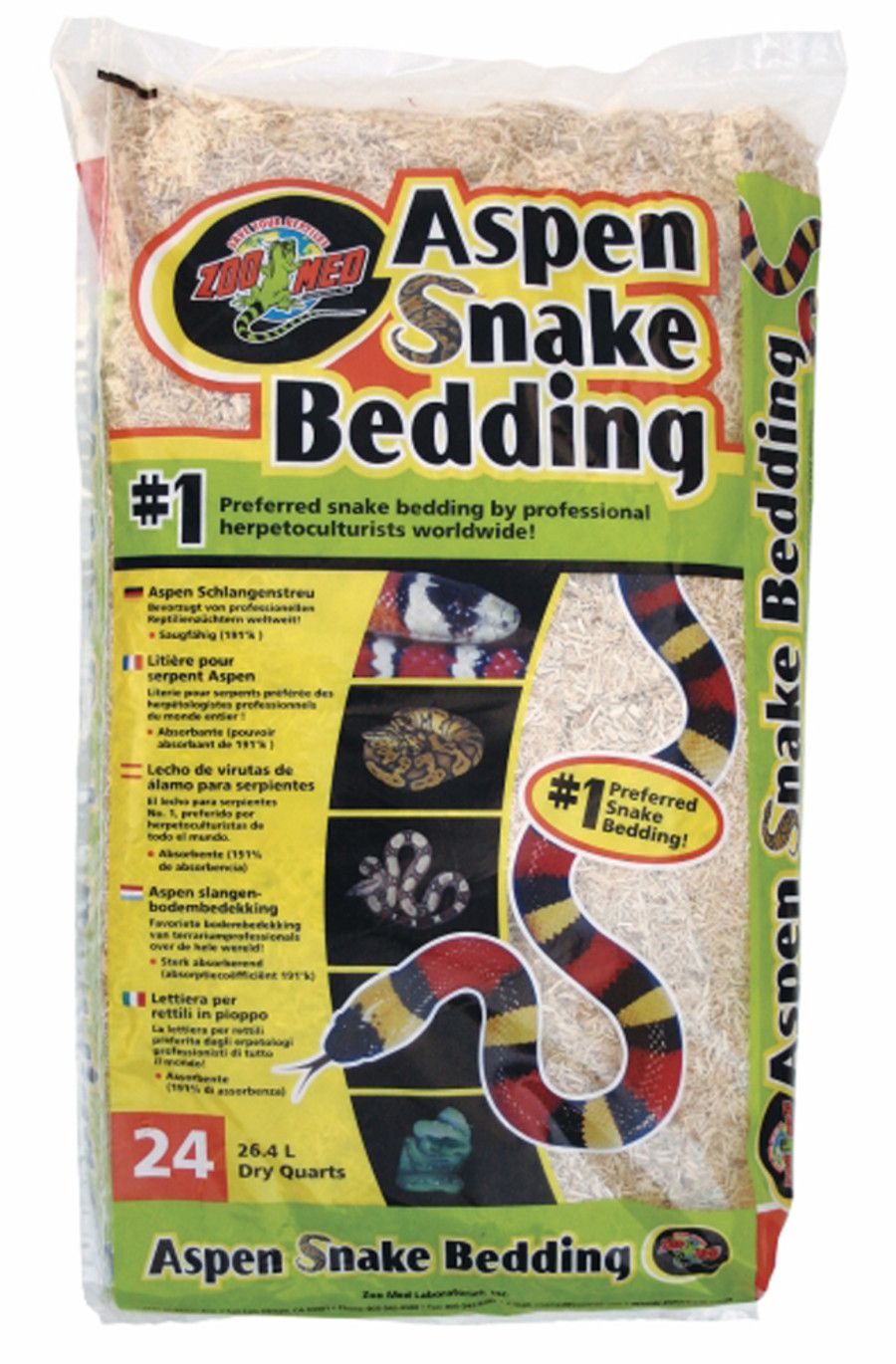 Zoo Med Aspen Snake Bedding 24qt
