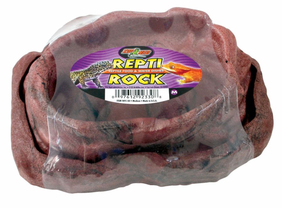 ZooMed Combo Repti Rock Food and Water Dish Brown, MD