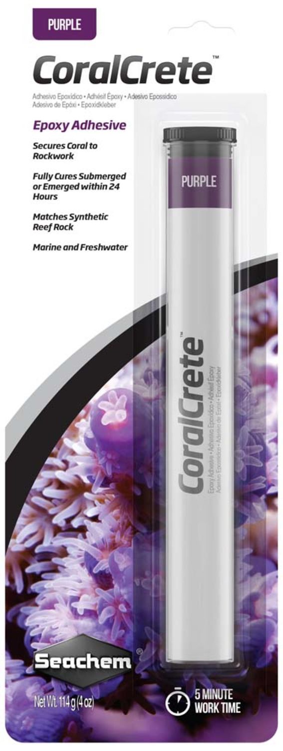 Seachem CoralCrete Epoxy Adhesive Purple, 4 oz