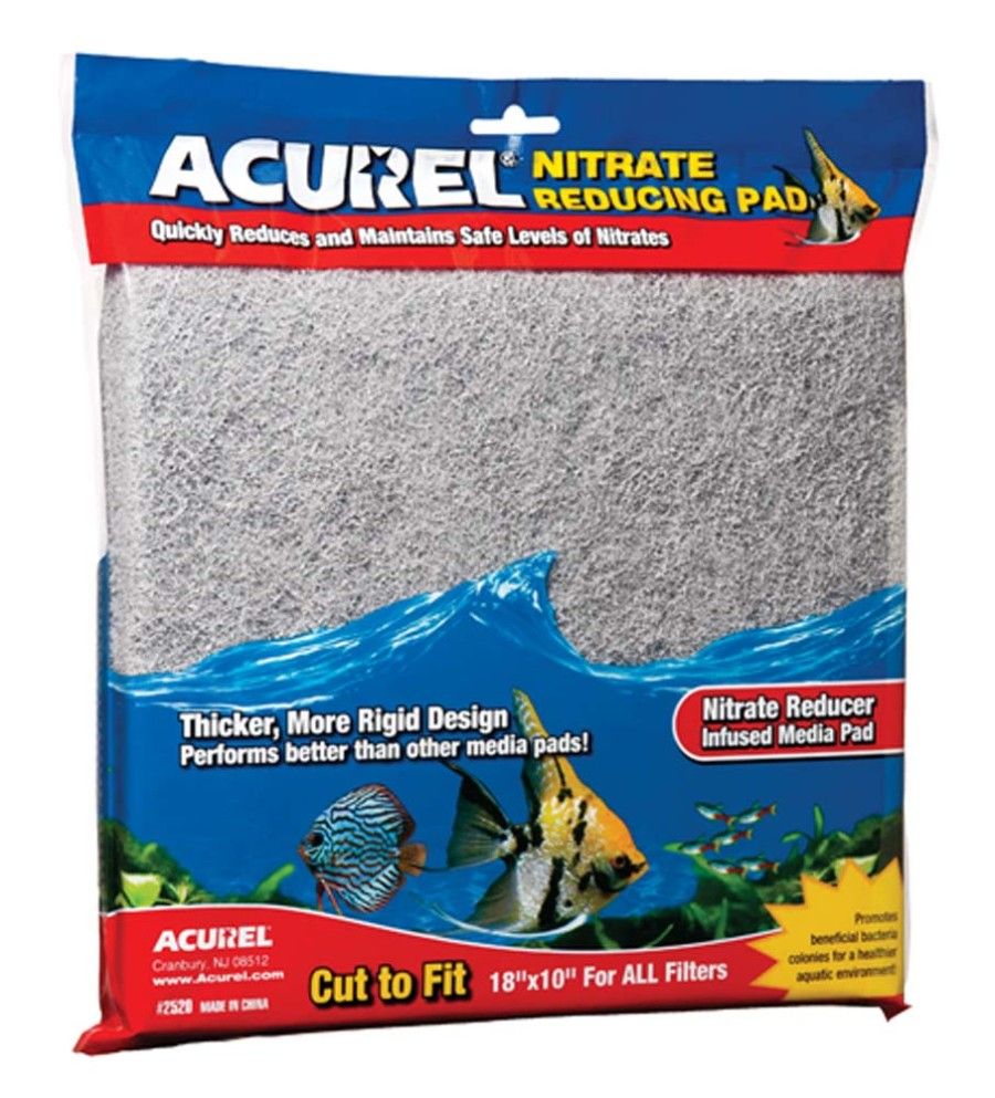 Acurel Cut to Fit Infused Media Pad Nitrate Reducing, Grey, 18 In X 10 in