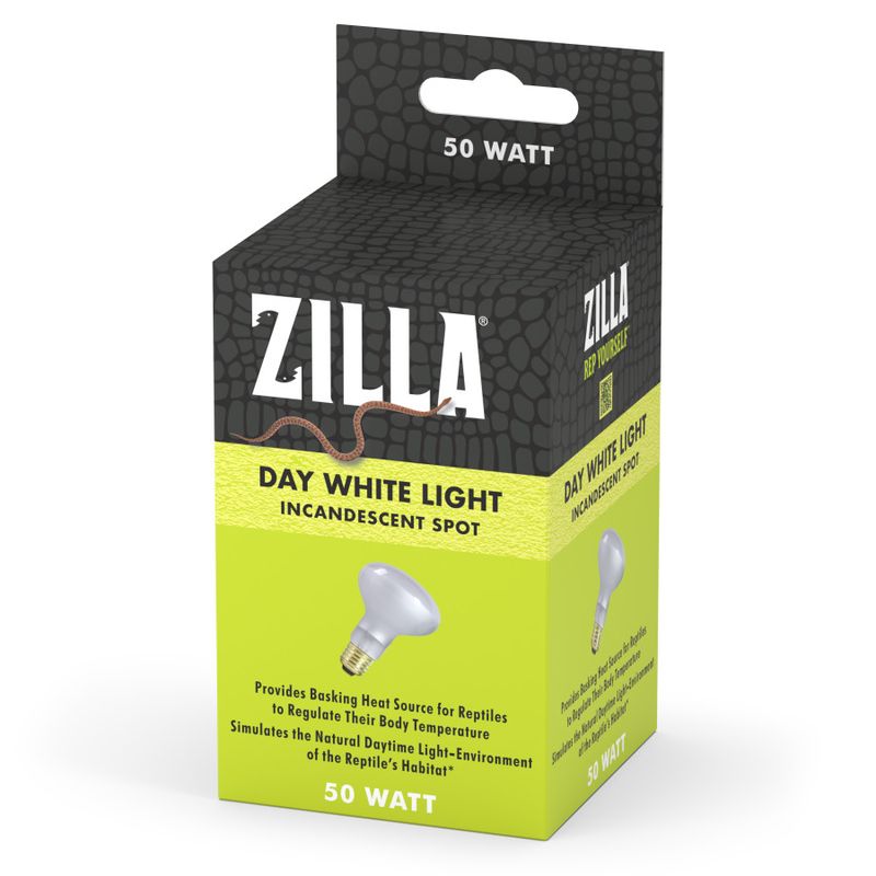 Zilla Incandescent Spot Bulbs Day White, 50 W