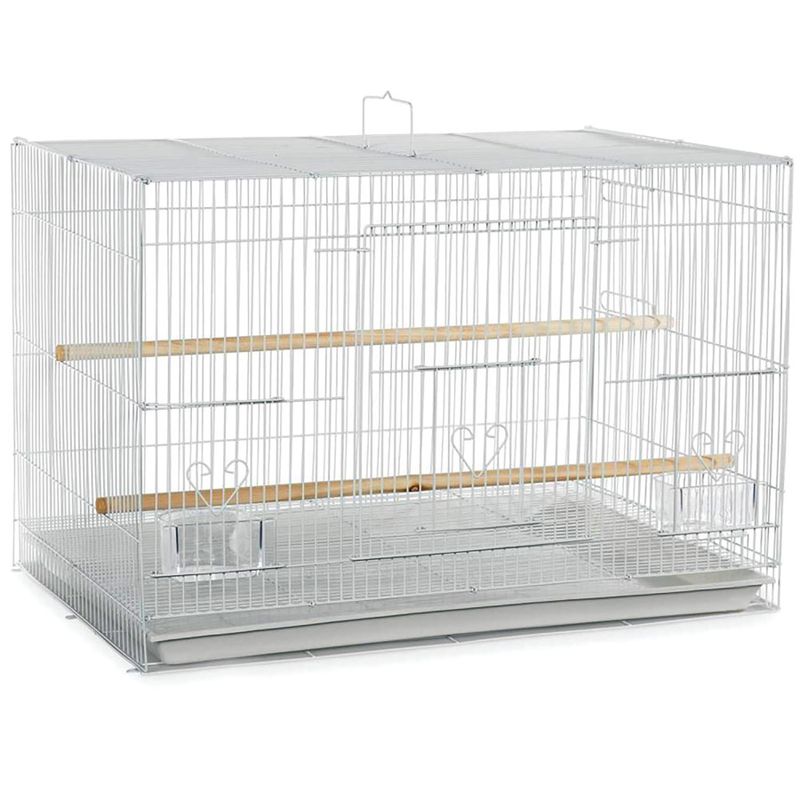 A&amp;E Cages Flight Cage White, 24In X 16 in,