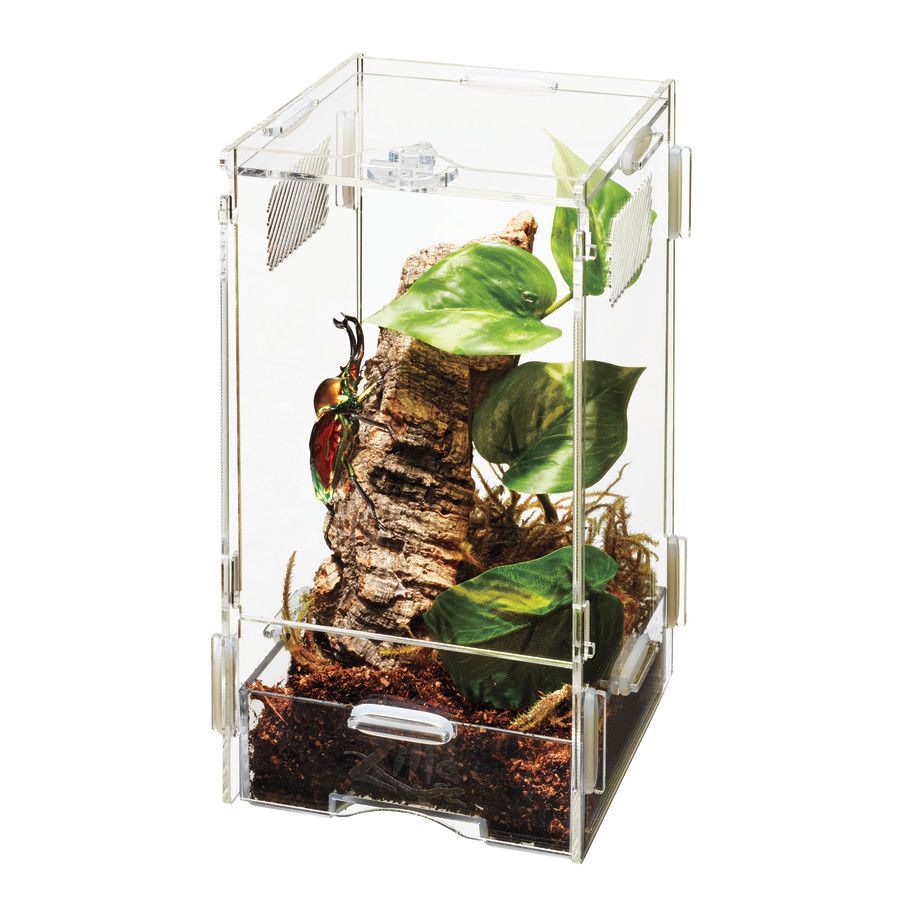 Zilla Micro Habitat Terrariums with Locking Latch Arboreal Small