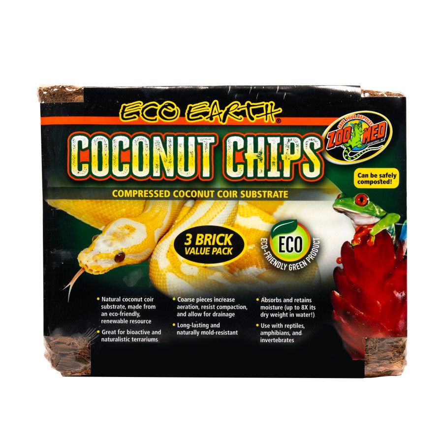 Zoo Med Eco Earth Coconut Chips Substrate 3 Bricks