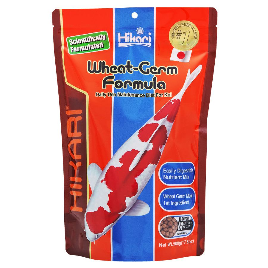 Hikari  Wheat-Germ Floating Pellet Koi Food 17.6oz