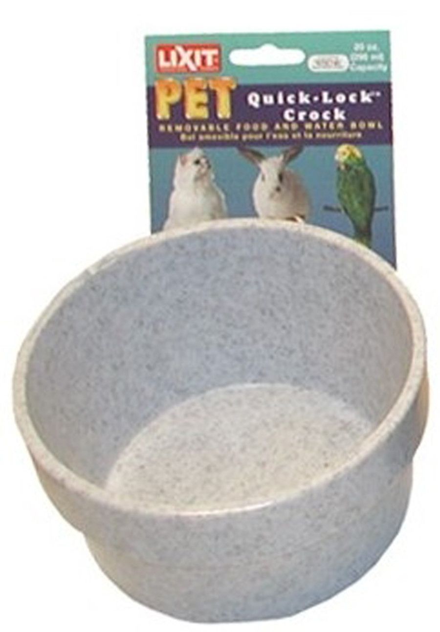 Lixit Quick Lock Crock Granite, 20 oz