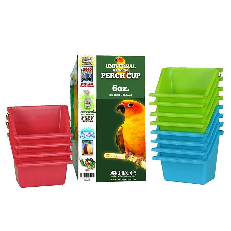 A&amp;E Cages Universal Food and Water Cups Display 6 oz