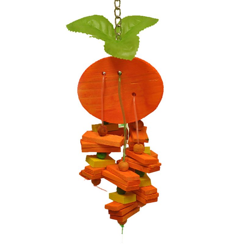 A&amp;E Cages Happy Beaks Orange Bird Toy SM