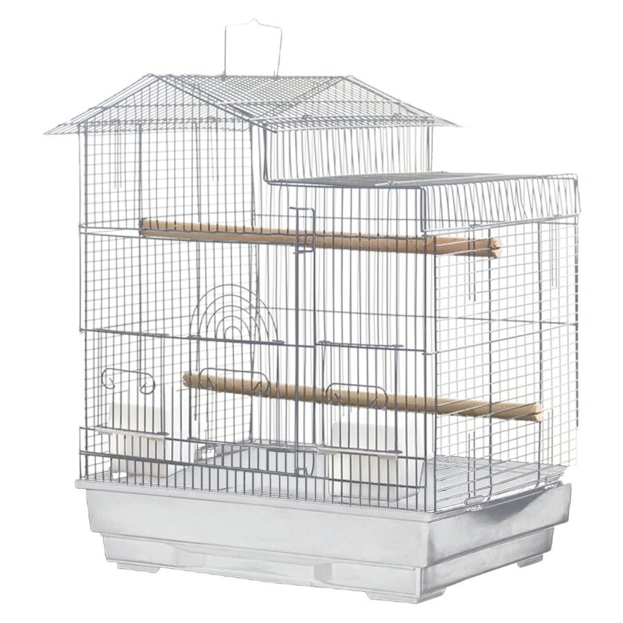 A&amp;E Cages Light Wire House Top Cage Black/White, 18In X 14 in