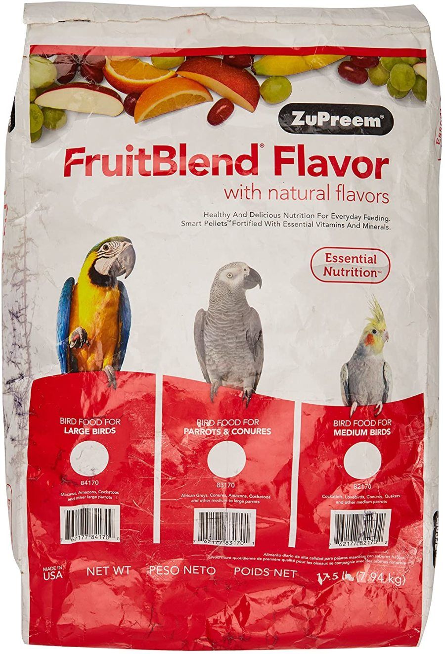 ZuPreem FruitBlend Bird Food Large Birds, 17.5 lb