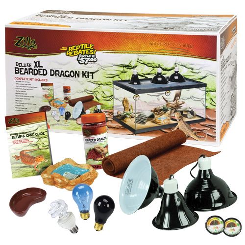 Zilla Deluxe Bearded Dragon Kits 40 Breeder