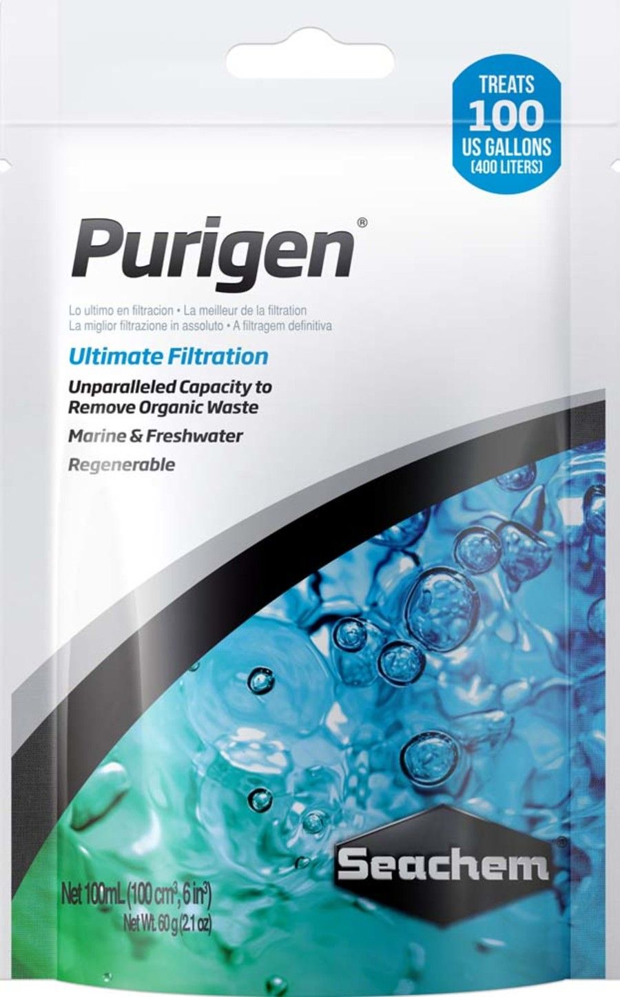 Seachem Laboratories Purigen Organic Resin Filter 100 ml