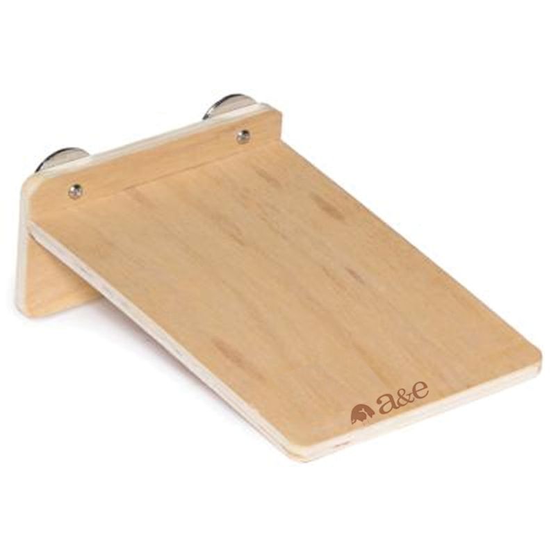 A&amp;E Cages Wooden Platform Natural Wood, LG, 12In X 8In X 3 1/4 in