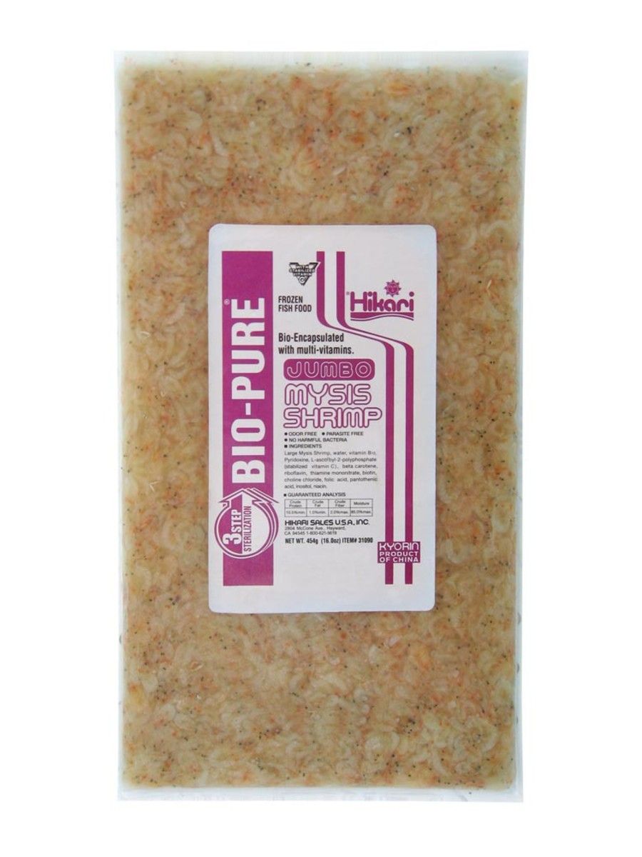 Hikari Bio-Pure Jumbo Frozen Mysis Shrimp Fish Food 16 oz