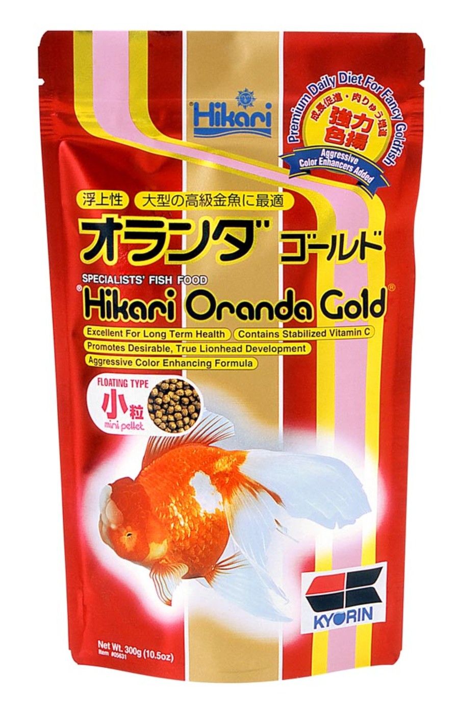 Hikari  Oranda Gold Pellets Fish Food 10.5 oz, Mini