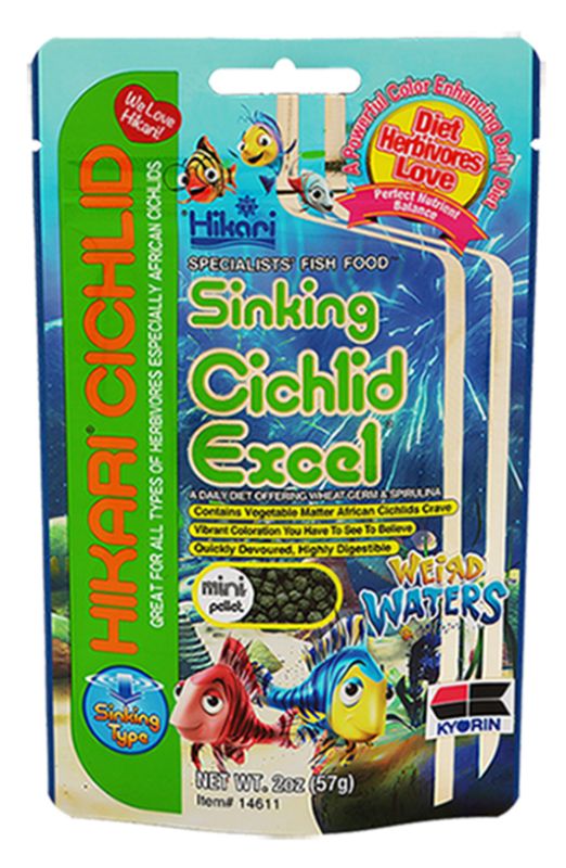Hikari Weird Waters Sinking Cichlid Excel Fish Food 57 g