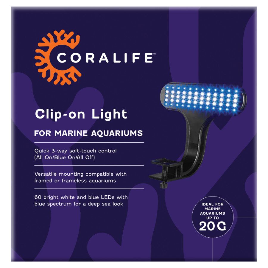 Coralife Clip-On Marine Aquarium LED Light Fixture