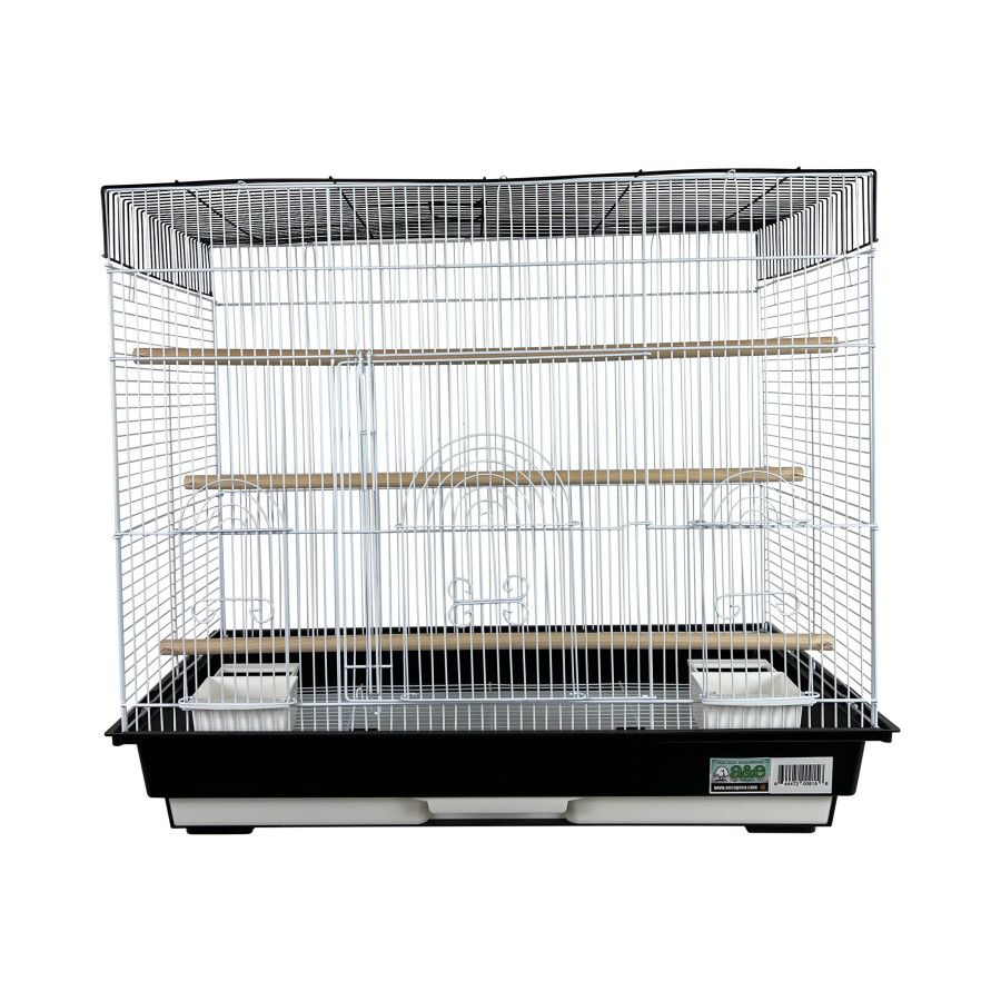A&amp;E 2-Tone Flat Top Bird Cage Black &amp; White