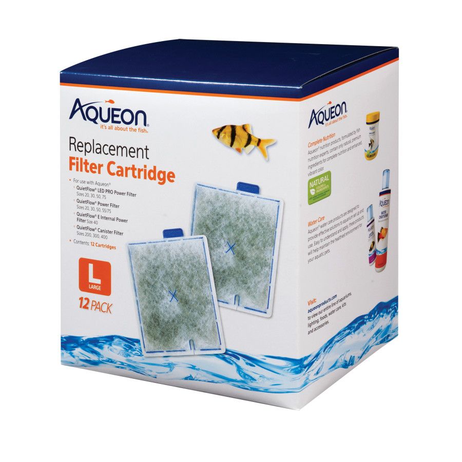Aqueon QuietFlow Filter Cartridge Large 12pk