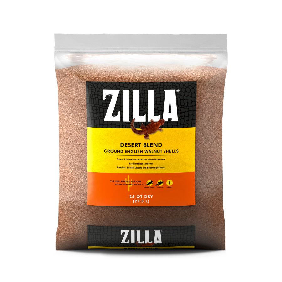 Zilla Desert Blend Ground English Walnut Shells Substrate 25 qt