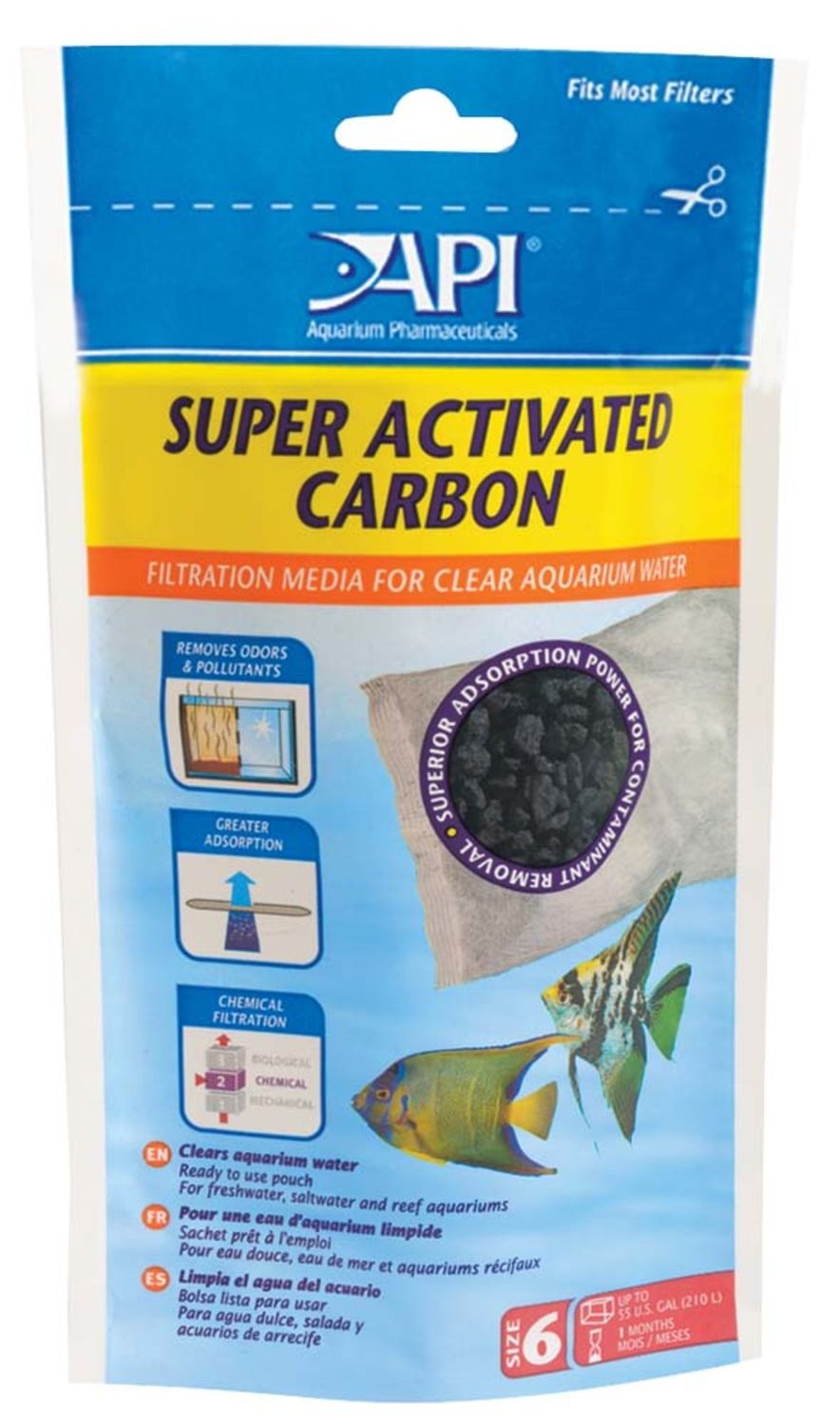 API Super Activated Carbon Filter Media Size 6, 1 pk