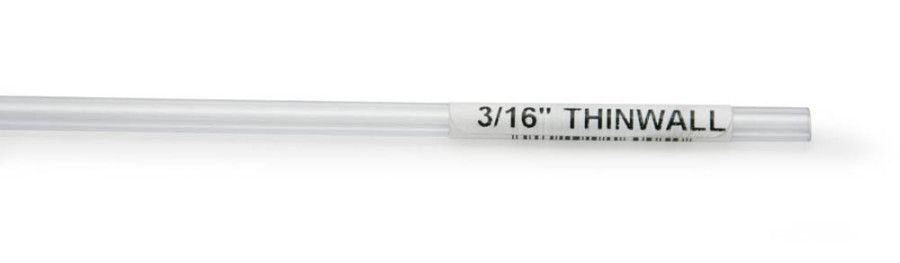 Lee&#39;s Aquarium &amp; Pet Products Thinwall Rigid Aquarium Tubing Clear, 3/16 In X 36 in