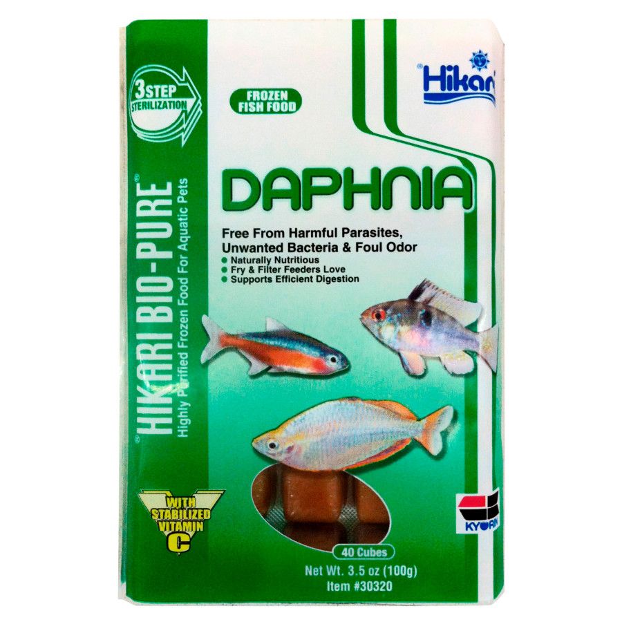 Hikari Daphnia Frozen Fish Food 3.5 oz, 40 ctz