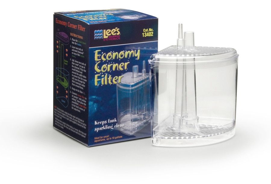 Lee&#39;s Aquarium &amp; Pet Products Economy Corner Filter Clear, 1ea