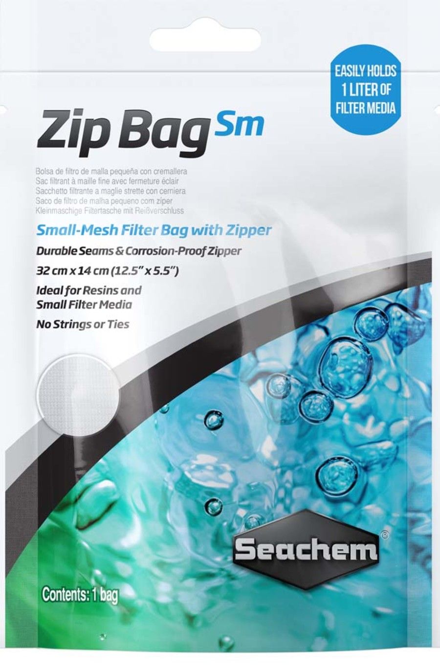 Seachem  MEDIA ZIP BAG SM MESH 12X5