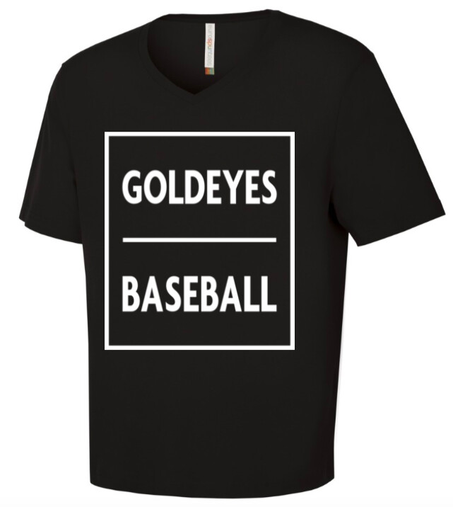 LADIES BLACK  GOLDEYE TEE
