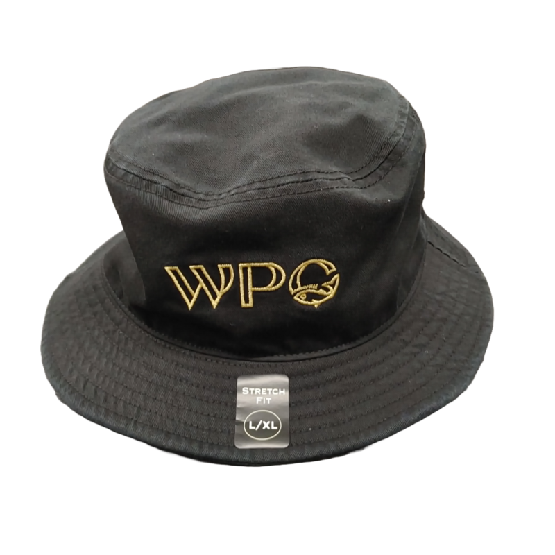 BLACK TWILL BUCKET HAT