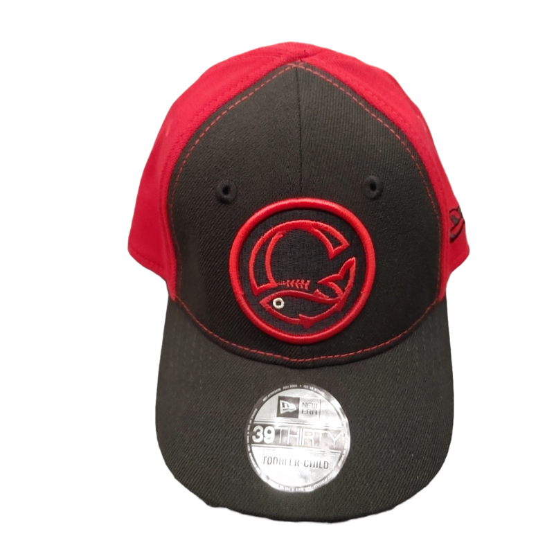 NE BLACK &amp; RED KIDS CAP