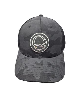 BLACK CAMO TRUCKER CAP