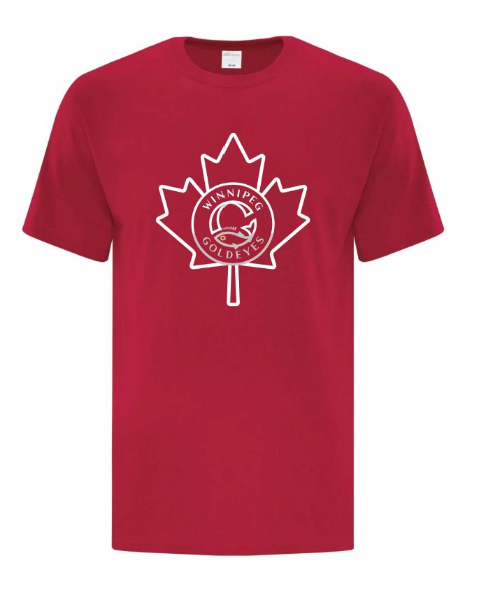 MAPLE LEAF TEE RED