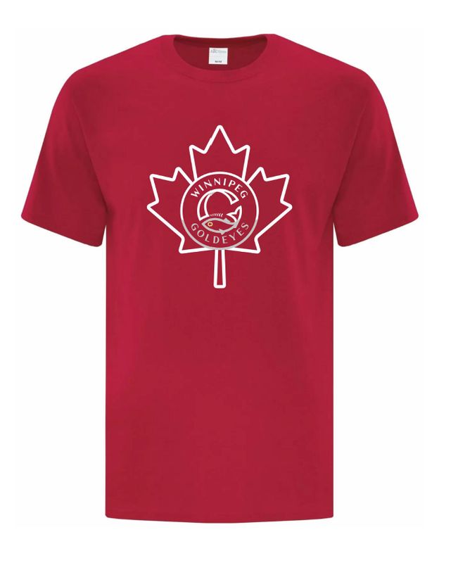 MAPLE LEAF TEE RED