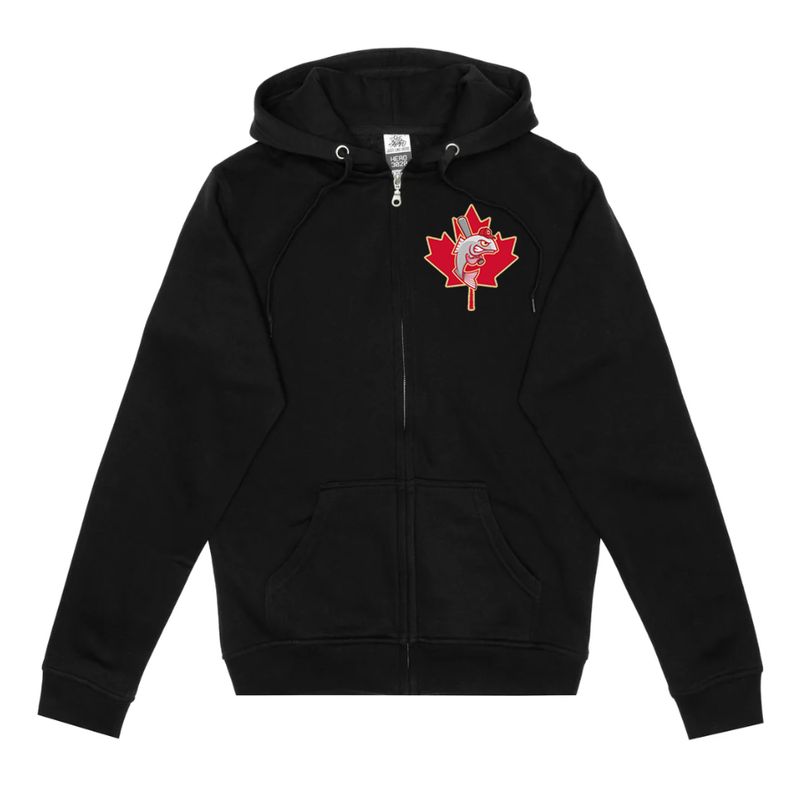 MAPLE LEAF ZIP HOOD