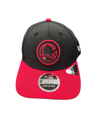 BLACK &amp; RED TWO TONE CAP