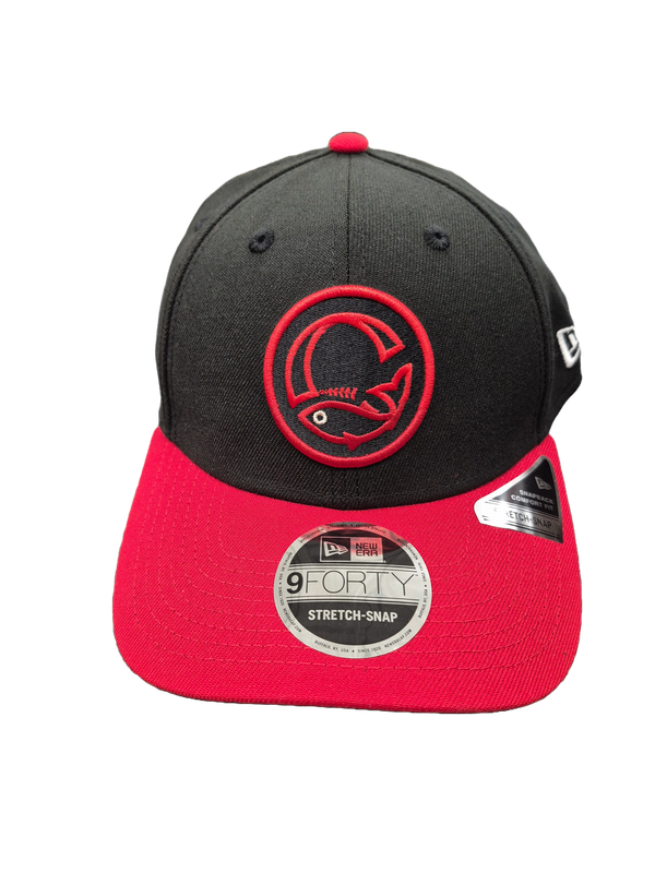 BLACK &amp; RED TWO TONE CAP