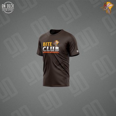 Manitoba Mosquitoes Bite Club Tee Brown