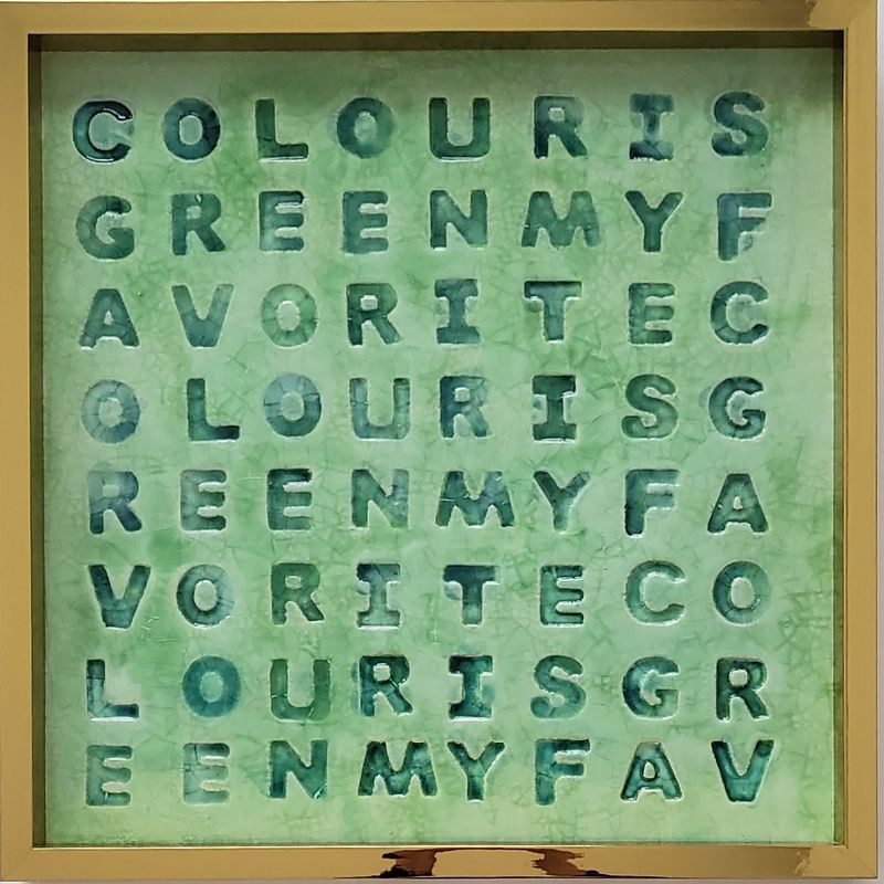 MY FAVORITE COLOUR IS GREEN