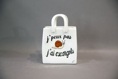 Sac en porcelaine escargot Auxerre
