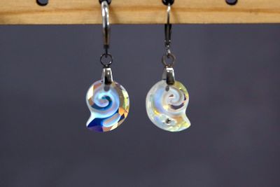 Boucles d&#39;oreilles cristal escargot