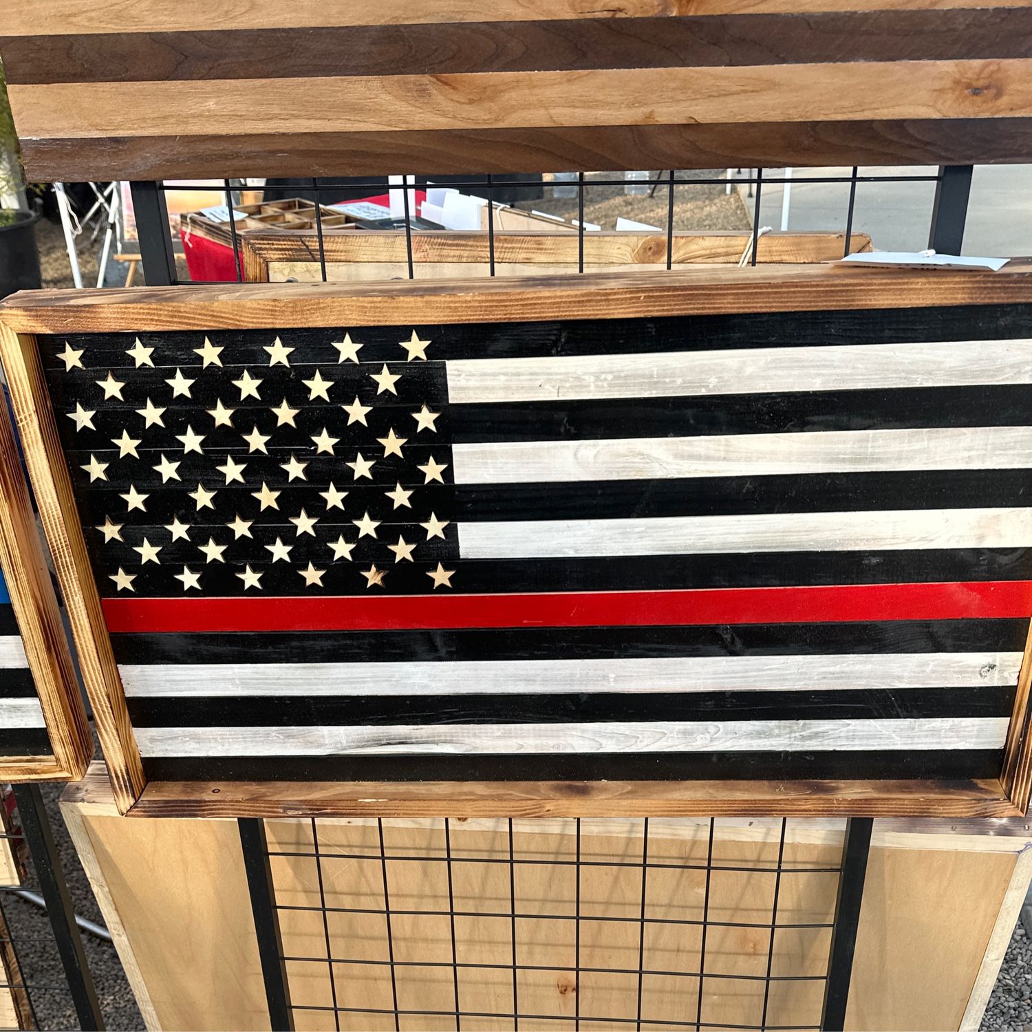 Flag Fireman 30&quot; with frame