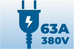 Stroompunt 63A - 380V