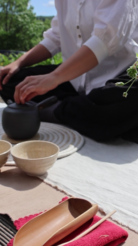 5th September Outdoor Tea Ceremony at Combe Hay Vineyard