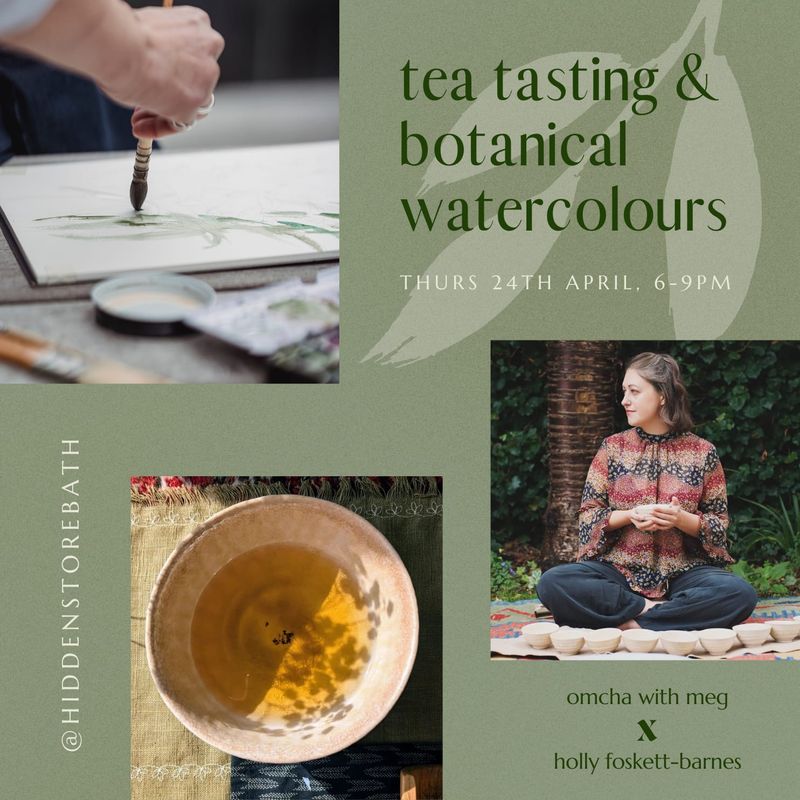 24th April Artisan Tea Tasting and Botanical Watercolour Workshop